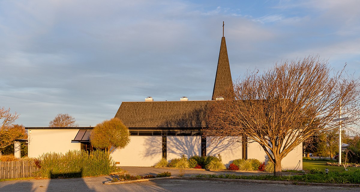 The church building during the day